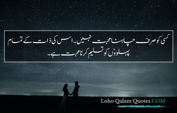 Love quotes in urdu