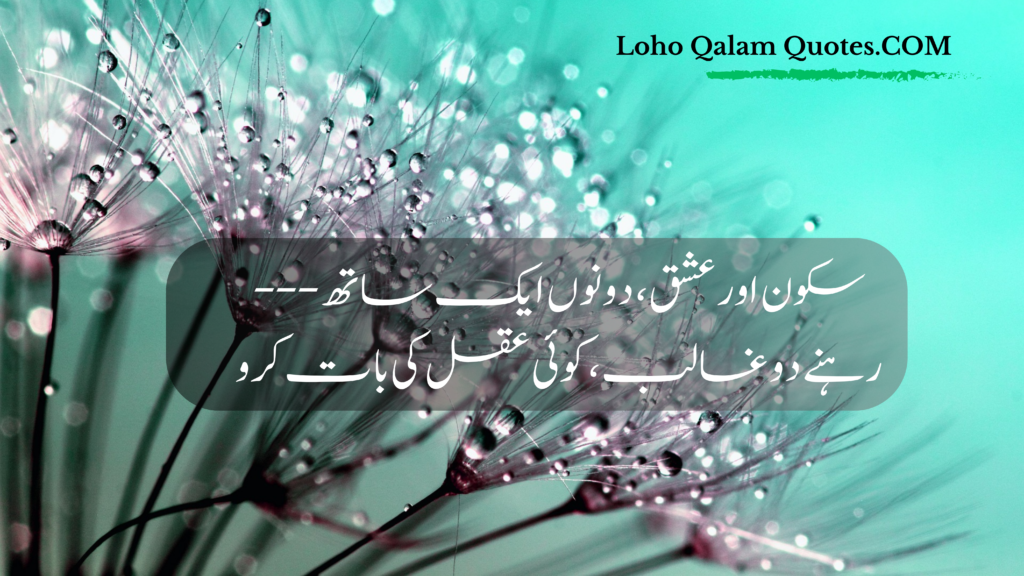 Love poetry in urdu text